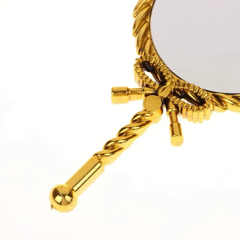 Golden Bow Knot Handheld Makeup Mirror – Vintage Aesthetic