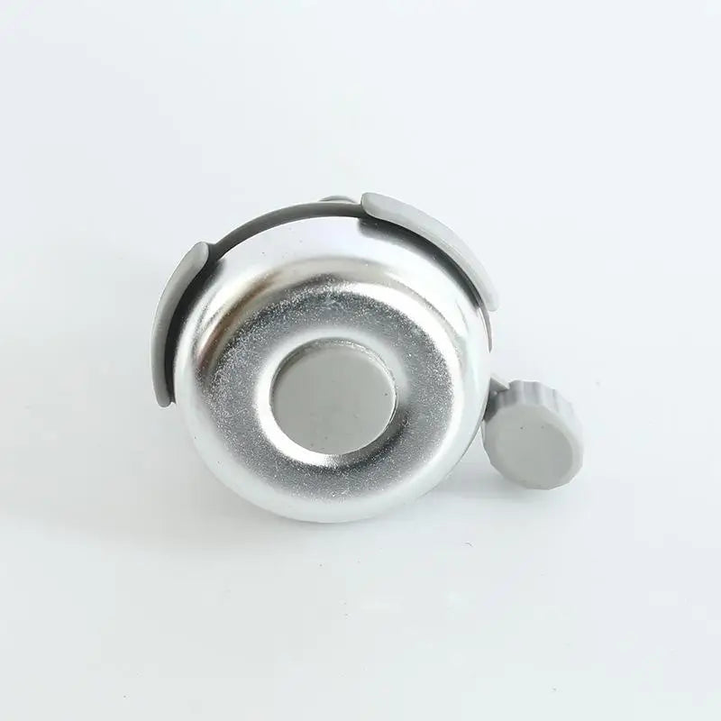 1Pcs Aluminum Alloy Bike Bell, Handlebar Mount Bicycle Warning Horn, Safety Cycling Accessory for Mountain Road Bikes Oasis Select Silver