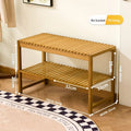 Shoe rack, multi-layer shoe changing stool at the entrance of the home, new indoor entrance, dustproof and easy storage Oasis Select Brown 70cm