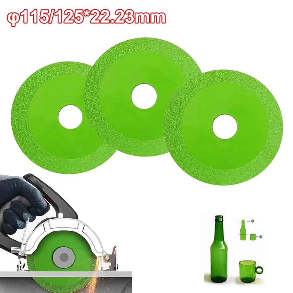 115/125mm Glass Cutting Disc Diamond Marble Ceramic Tile Jade Grinding Blade For Jade Crystal Grinding Wheel Glass Cutting Sheet Oasis Select