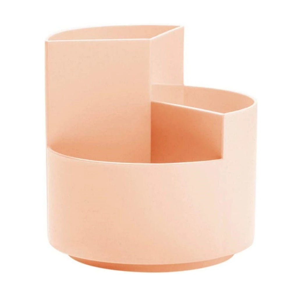 360 Rotating Large Capacity Rotating Pen Holder Desk Pencil Storage Box Organizer Makeup Brush School Office Stationery Supplies Oasis Select Pink
