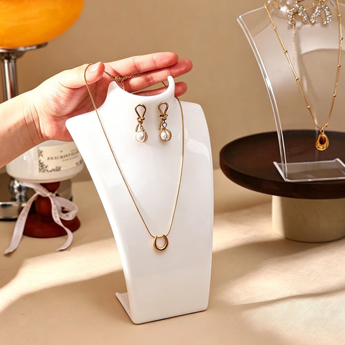 1 Portrait Jewelry Display Stand Vertical Necklace Earring Storage Stand, Jewelry Store Home Display Stand Perfect Holiday Gift Oasis Select