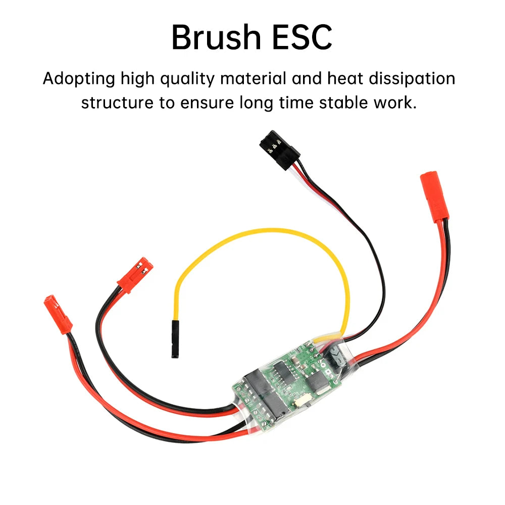 Dual Channel Bidirectional ESC Brushed Electric Speed Controller RC Model Ship Tank Tracked Vehicle 2S 3S Lithium Battery 5A Oasis Select