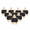 Wooden Blackboard Universal Message Board 10 PCS/Set Mini Chalkboard Portable Wedding Party Decor Decorative Parts Oasis Select black