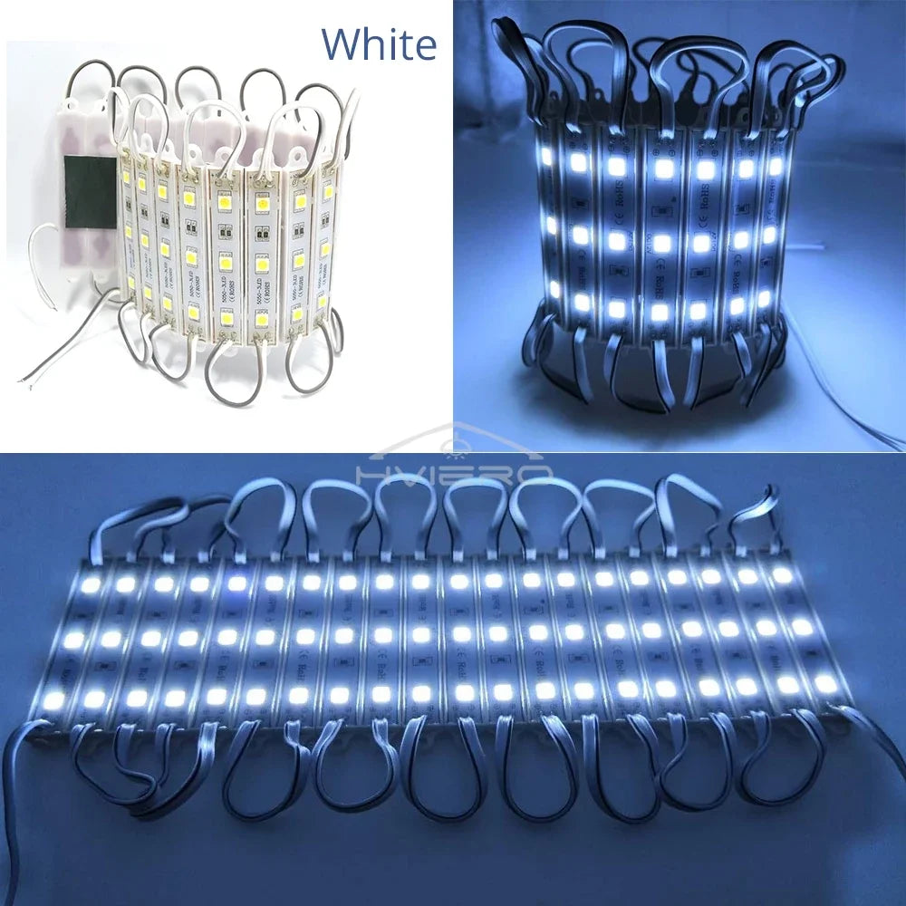 20-Pack 5050 RGB LED Modules 12V IP65 Waterproof | SMD Lights