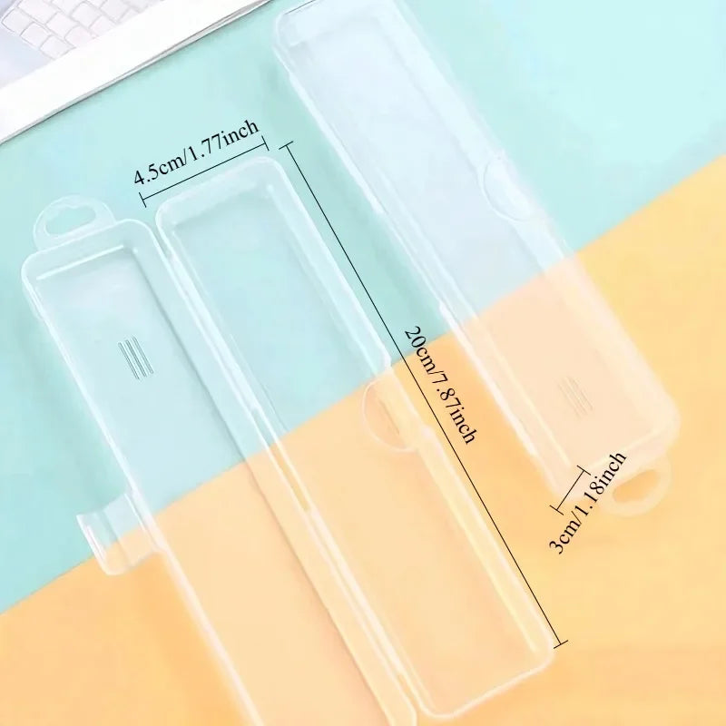 Toothbrush Box Transparent Organizer Case Travel Portable Toothbrush Holder Plastic Toothpaste Box Storage Container Oasis Select