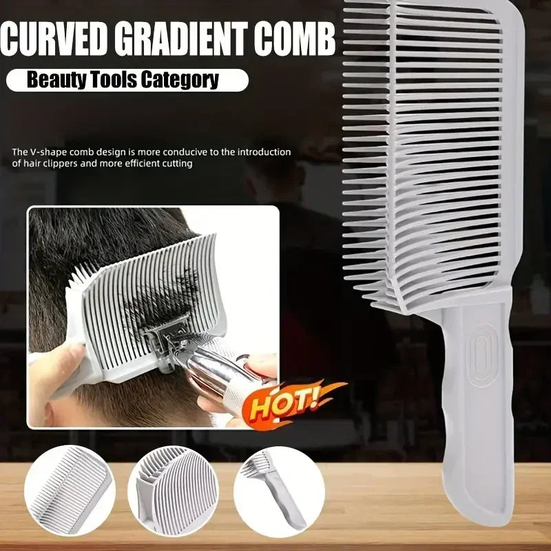 Fading Comb Professional Barber Clipper Blending Flat Top Hair Cutting Comb For Men Heat Resistant Fade Brush Salon Styling Tool Oasis Select