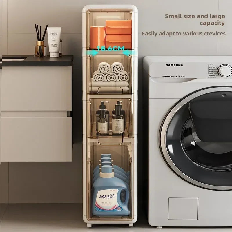 Multi-functional Crack Locker, Clothing Sundries, Drawer Type Storage Cabinet, Bathroom Gap, Layered Storage Cabinet Oasis Select