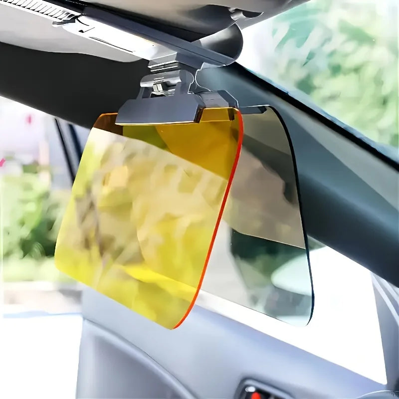 Dual Purpose Car Sun Visor - Day & Night Anti Glare Visor Extender with Night Driving Shield & UV Protection for SUVs, Trucks Oasis Select