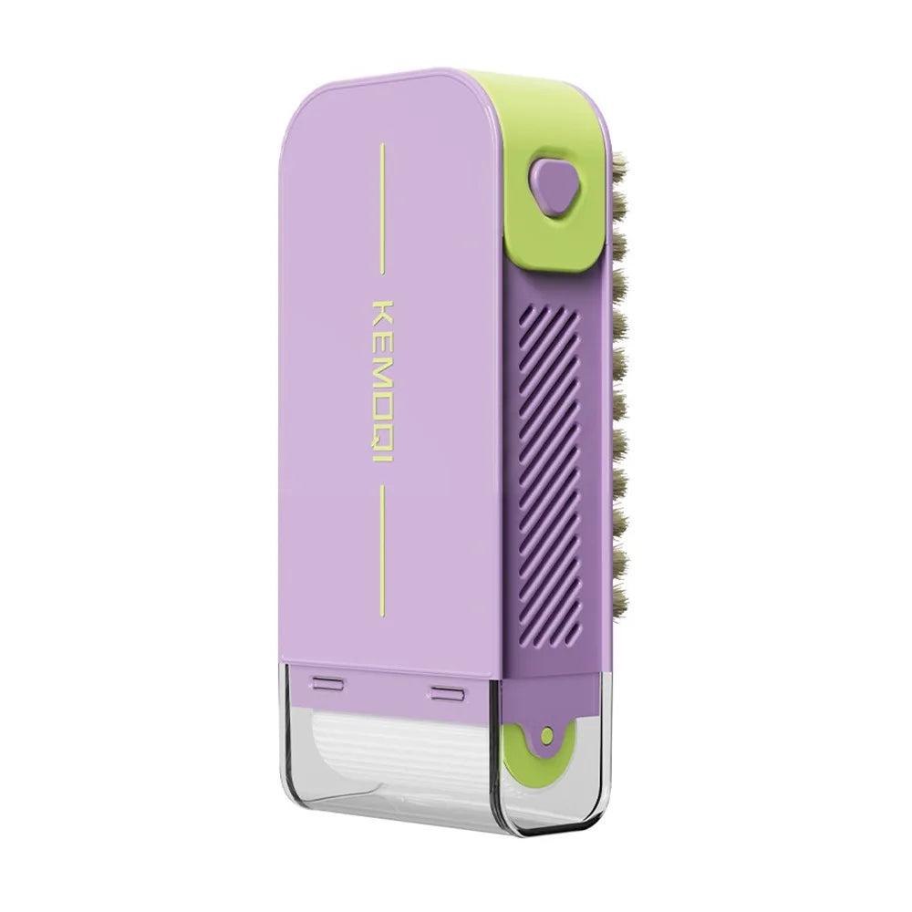 New Multifunctional Soap Box Soap Storage Tool Non-slip Roller Soap Boxes with Brush Drain Soap Storage Boxes Oasis Select Purple