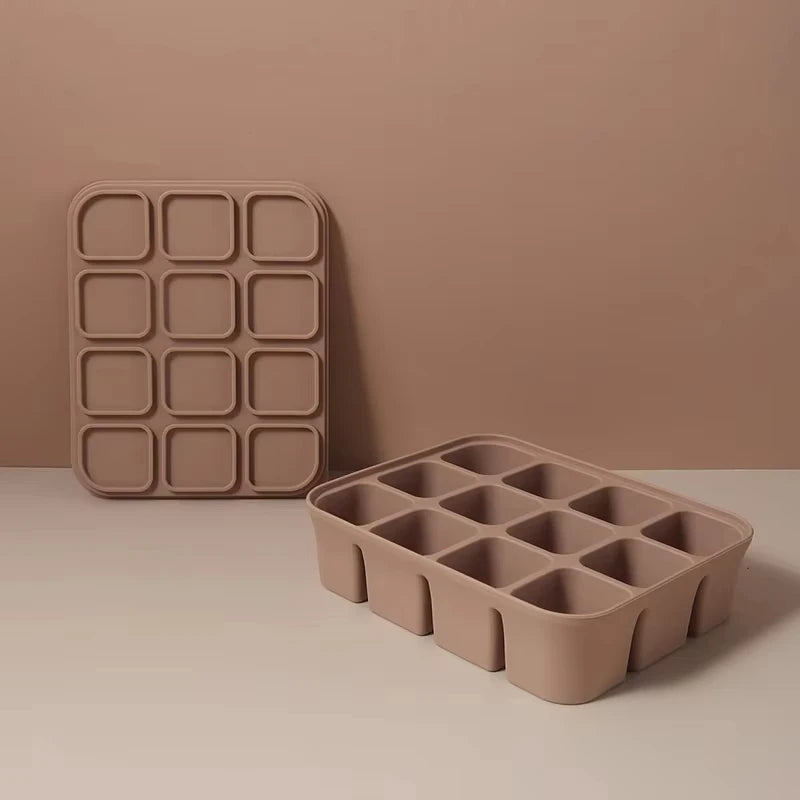 Ice Maker Silicone Ice Form Mold Easy Release Silicone Mold For Cocktail Kitchen Home Oasis Select Brown XL