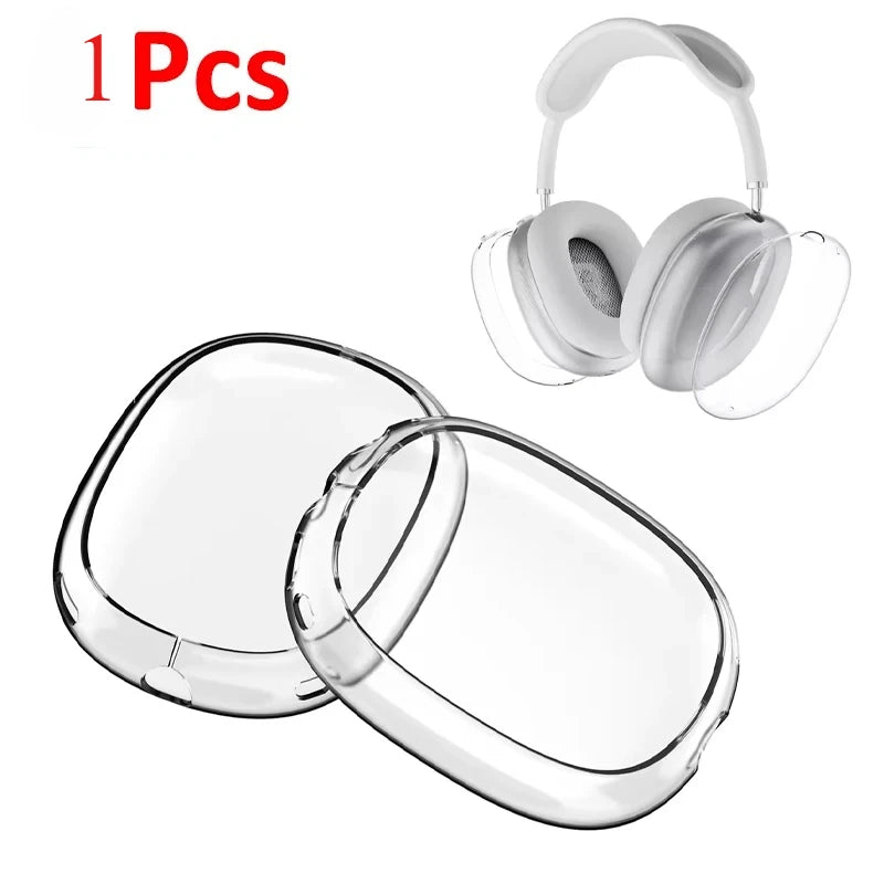 For Apple AirPods Max Headphone Accessories Transparent Case Soft TPU Anti-Scratch Cover Sleeve Protective Cases Oasis Select 1 PCS