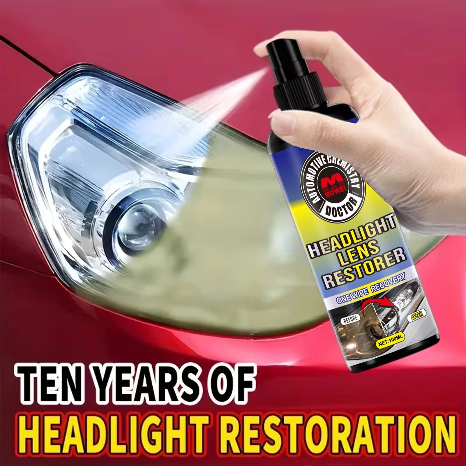 100ml Headlight Restoration Kit – Polish & Protect Car Lenses Headlight Restoration Kit Oasis Select