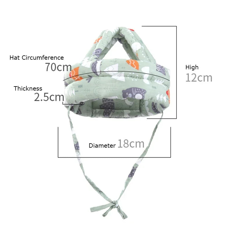 Soft Comfortable Head Security & Protection Adjustable Hats Baby Toddler Cap Anti-collision Protective Hat Baby Safety Helmet Oasis Select