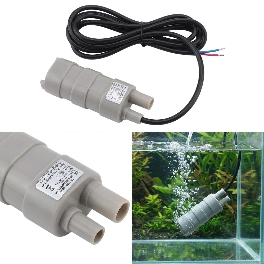 12V DC 600L/H High Flow Submersible Pump 3-Wire Design for RV Pond Aquarium Water Transfer Oasis Select