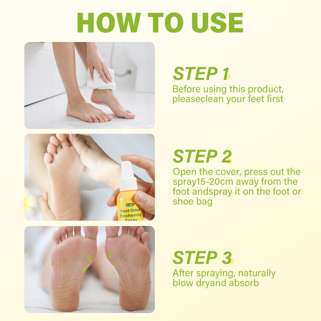 Probiotic Foot Spray – Tea Tree, Lavender & Eucalyptus Odor Control Foot Deodorant Spray Oasis Select
