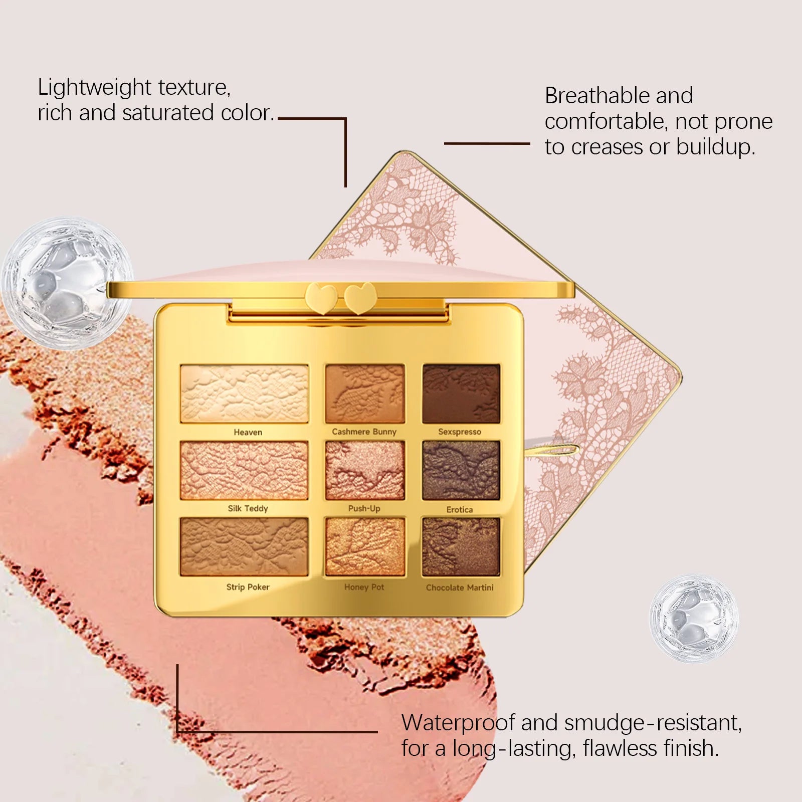 9 Color Eyeshadow Palette Easy Blend Natural Look Buildable Coverage Beauty Eye Contour Portable Durable Eyeshadow Makeup Powder Oasis Select