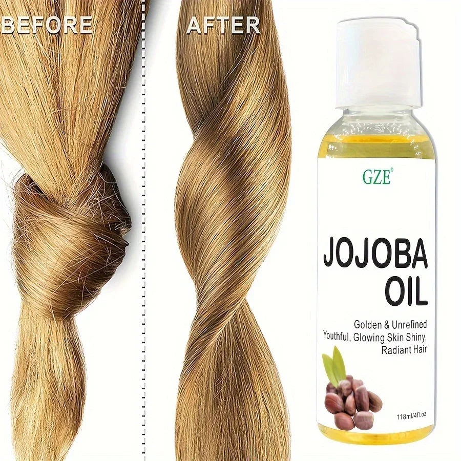 GZE Organic Jojoba Oil – Pure Cold Pressed Carrier Oil 118ml