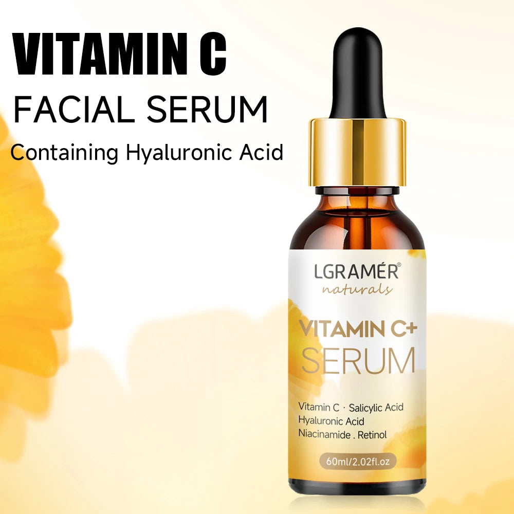 Vitamin C Hyaluronic Acid Retinol Facial Essence Moisturizing Rejuvenating Suitable for All Skin Types Deep Moisturizing Lasting Oasis Select