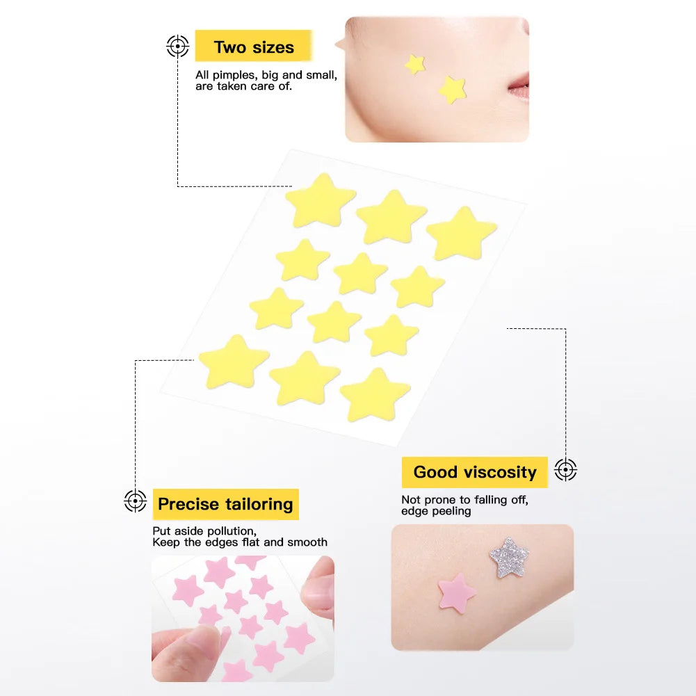 60 Patch Acne Patch Fade Repair Acne Light Cute Concealer Acne Patch Star Style Color Makeup Acne Patch Box Oasis Select