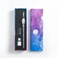 Starry Sky Glass Pen Set Signature Pen Crystal Student Dip Pen Glass Dip Pen Stationery Gift Pen Oasis Select 1