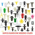 50/100/150/200/500pcs Car Clips Fastener Screws Bumper Interior Decoration Auto Plastic Random Mixing Universal Plastic Oasis Select 50pcs random