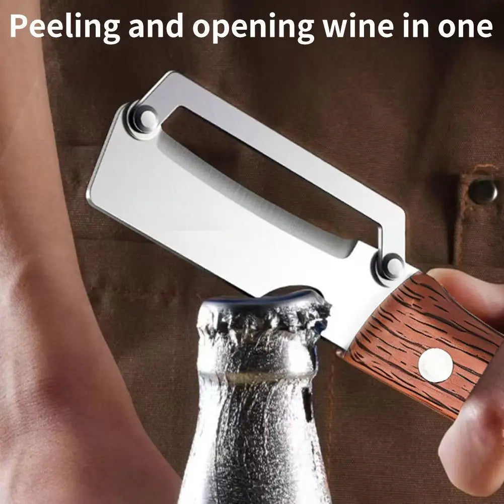 Stainless Steel Vegetable & Fruit Peeler – Wooden Handle