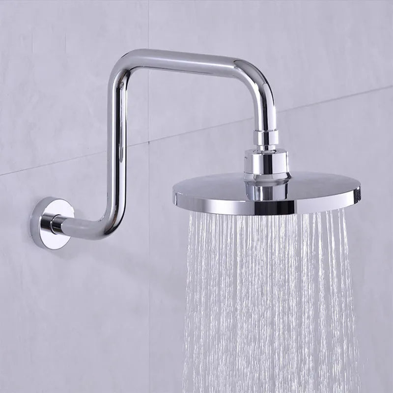 Wall Shower Head Pipe Arm Stainless Steel Shower Head Rainfall Tube Riser Extension Bracket for Bathroom Hardware Accessories Oasis Select