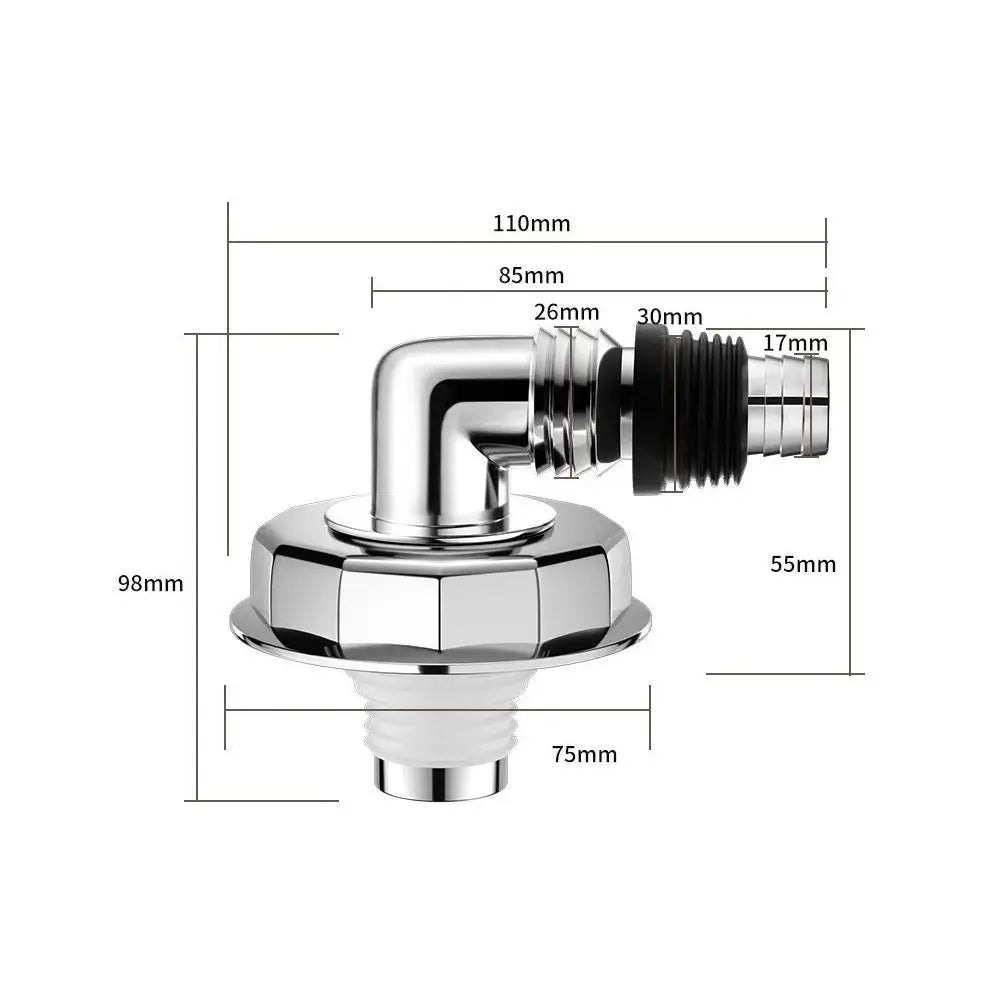 Anti odor Sink Drain Pipe Adapter Sealing Ring Multi-functional Dishwasher Water Pipe Connector Kitchen Basin Sewer Branch Oasis Select