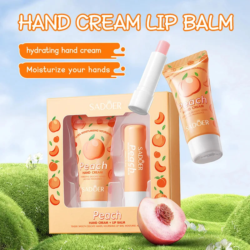 SADOER Avocado Hand Cream & Lip Balm Set – Moisturizing 2-Pc Moisturizing Skincare Set Oasis Select