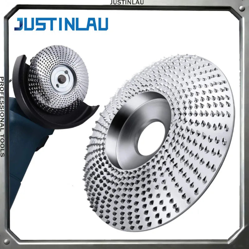 JUSTINLAU 16mm 5/8" Bore Extreme Shaping Disc Tungsten Carbide Wood Sanding Carving Tool Abrasive Disc Tools for Angle Grinder Oasis Select