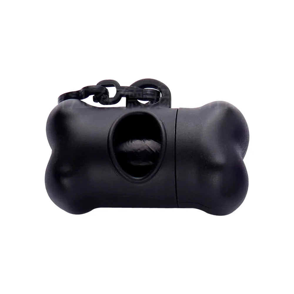 1/3pc Bone Shaped Bag Dispenser Disposable Pet Dog Waste Bag Holder Plastic Garbage Bag Case Carrier Disposal Poop Bag Dispenser Oasis Select black