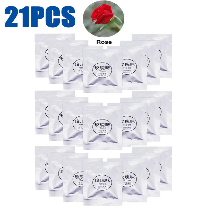 7-21pcs Solid Car Perfume Supplement Tablet Flavor Car Air Conditioner Vent Good Smell Scent Pads Car Refill For Auto Air Outlet Oasis Select 21pcs Rose