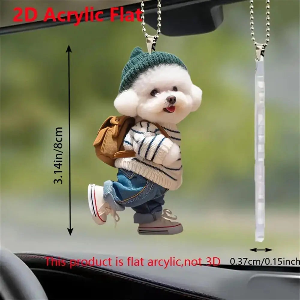 1PCS Christmas Tree Pendants Acrylic Cute Cat Hanging Ornaments for Wall Xmas Tree Decorations Party Supplies New Year Gifts Oasis Select Style A