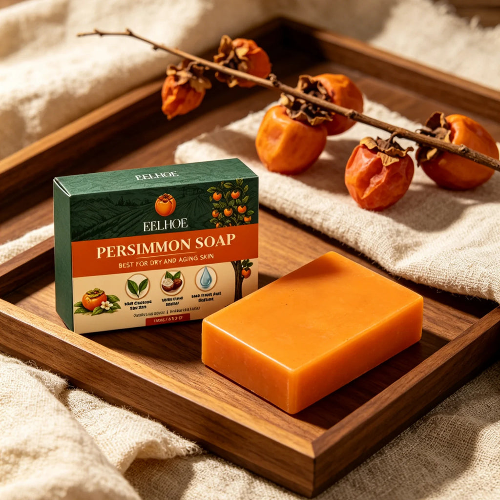 EELHOE Persimmon Soap Bar – Exfoliating, Deodorant & Moisturizing Exfoliating Soap Bar Oasis Select