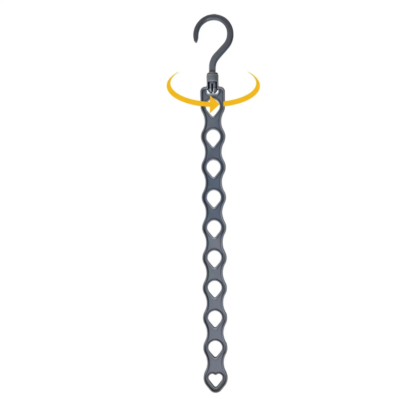 10-hole Space Saving Hanger Clothes Storage Rack Plastic Hanger Multi-function Folding Hanger Wardrobe Drying Clothes Oasis Select