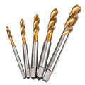Spiral Pointed Taps Tapping Thread Forming Tap Hss 5Pc Metric Spiral Fluted Machine Screw Tap M3 M4 M5 M6 M8 Oasis Select Gold Silver