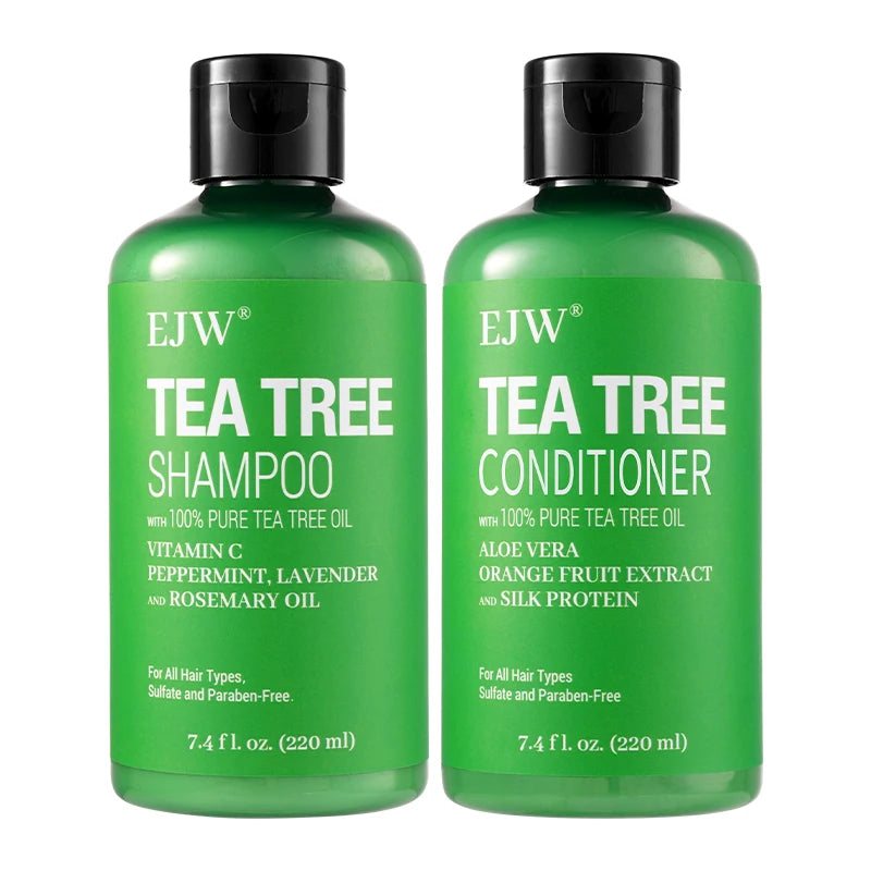 Tea Tree Oil Shampoo and Conditioner Set| Refreshes Scalp, Soothes,Cleanses Buildup, Clarifying for Oily Hair|Pure Tea Tree Oasis Select shampoo conditioner