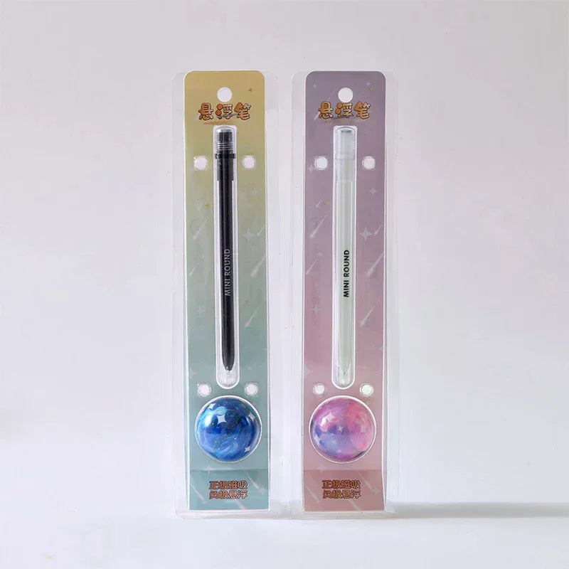  Planet Themed Pen Rotating Magnetic Ballpoint Pen Stress Relief Writing Tool Levitating Floating Needle Tip Pen For Exams Gift Oasis Select