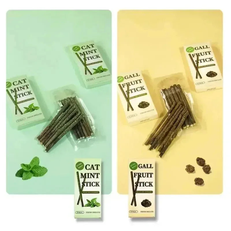 1-4pcs Natural Catnip Pet Cat Molar Toothpaste Stick Cat Snacks Sticks Pet Cleaning Teeth Cat Toys Silver Vine Pet Toy Oasis Select