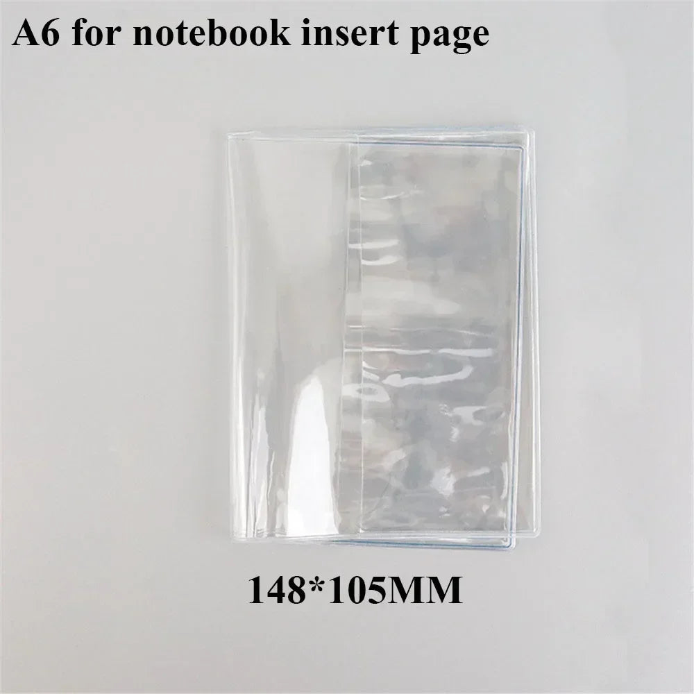 Waterproof PVC Transparent Protective Sleeve for A6 A5 Notebook Journal Planner Book Diary Protect Cover Office Supplies Oasis Select A