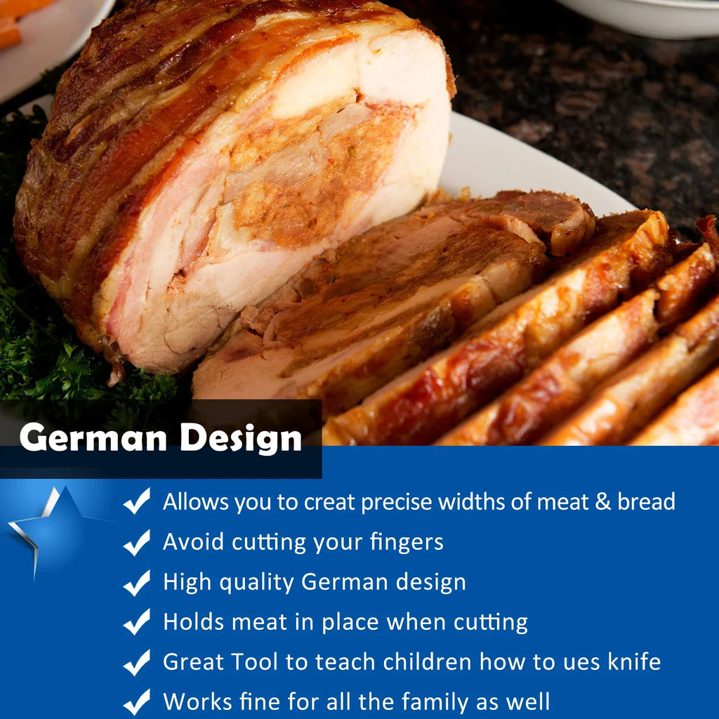 Stainless Steel Roast Beef Cutting Tongs Meat Bread Slicing Tong Food Holder For Slicing Vegetable Fruits Cutting Kitchen Tools Oasis Select
