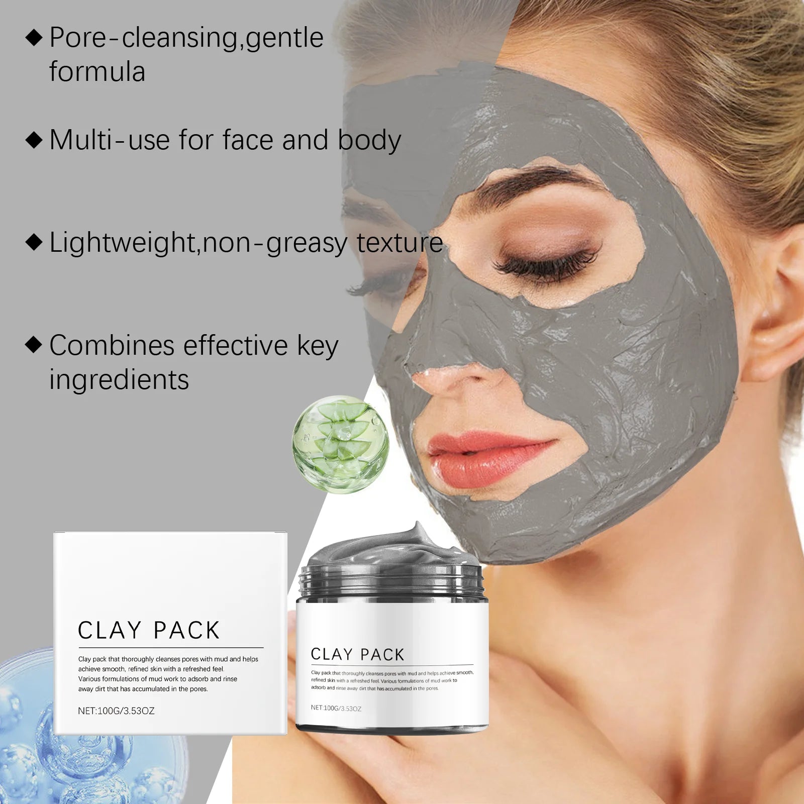 Mineral Mud Face Mask – Cleanses, Softens & Smooths Skin 100g Mineral Mud Face Mask Oasis Select