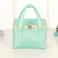 Large Insulated Lunch Bag – Polka Dot Oxford Bento Tote