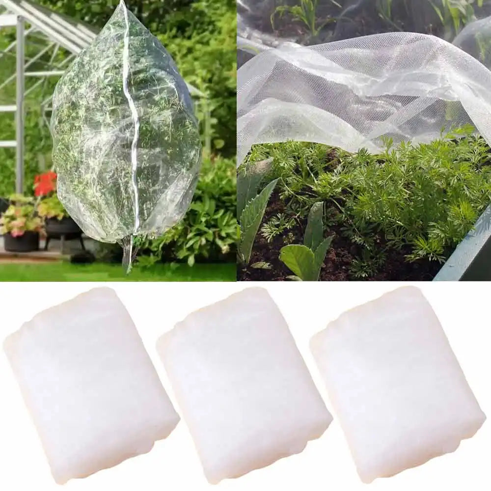 Fine Mesh Plant Netting Cover Breathable Square Shape Bird Barrier Net Zipper Closure Tear Resistant Tomato Cage Cover Oasis Select