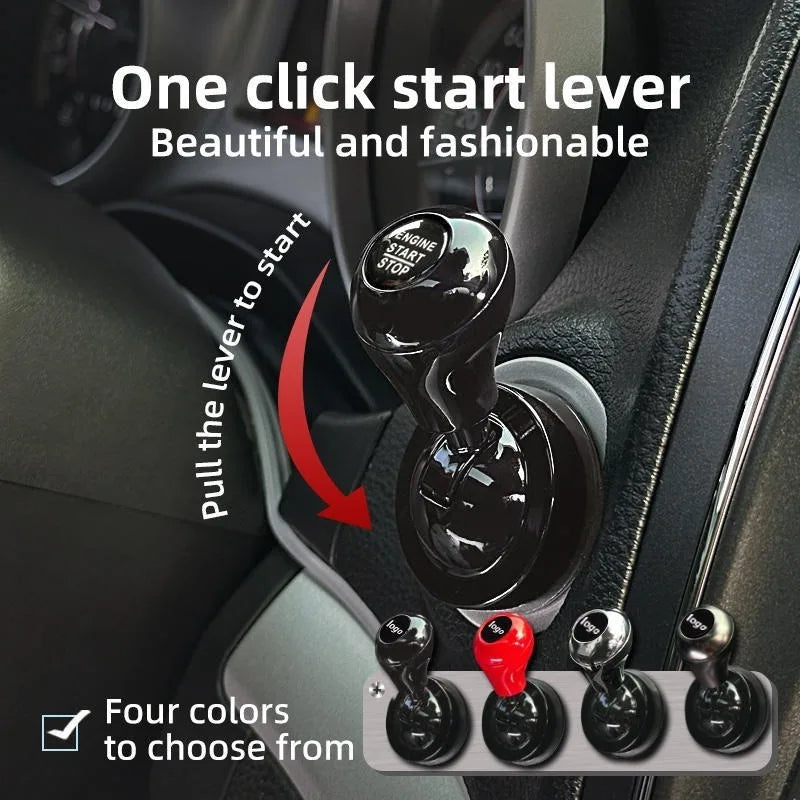 Automotive One Touch Start Button Push To Start Rocker Lever Retro Joystick Decoration Car Interior Accessories Gift Oasis Select