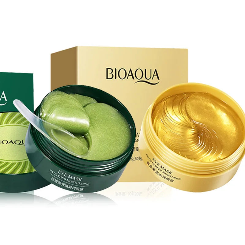 BIOAQUA Collagen Eye Mask 60pcs – Dark Circles & Firming Patches Eye Gel Mask Oasis Select Each 1 box