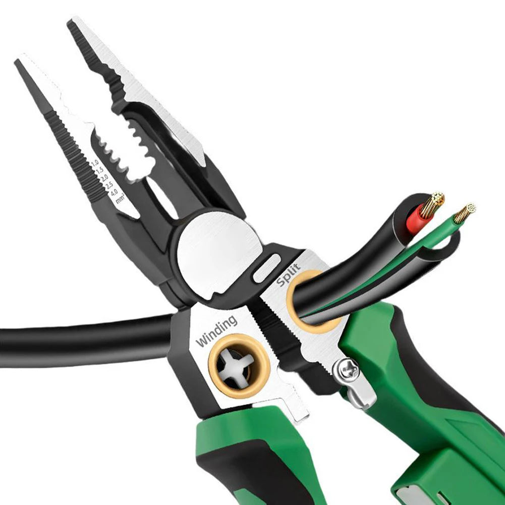 8-in-1 Wire Stripper with Voltage Tester & Needle-Nose Pliers Multitool Wire Stripper Oasis Select