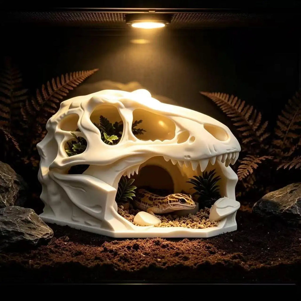 Reptile Cave Hideout Shelter Climbing Pet House Aquarium Tank Landscape Fish Tank Decor for Lizard Snake Tortoise Small Fish Oasis Select