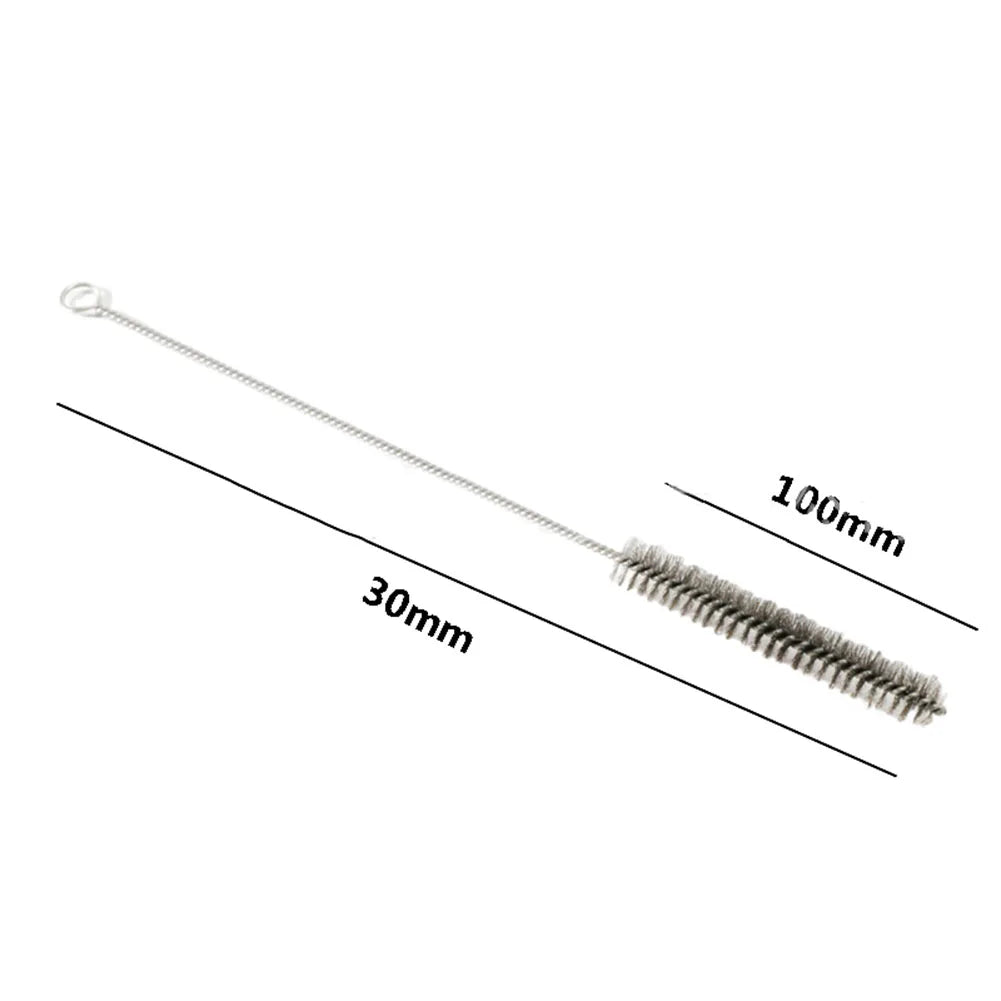 5/10pcs Cleaning Brushes Stainless Steel Cylinder Wire Tube Pipe Cleaning Brush Thread For Polish Clean Rust Removal Oasis Select